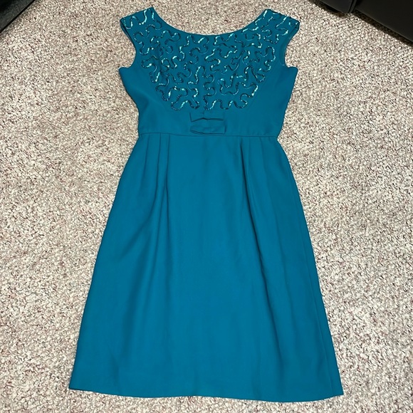 Vintage Dresses & Skirts - Vintage 60s sequin top cocktail dress